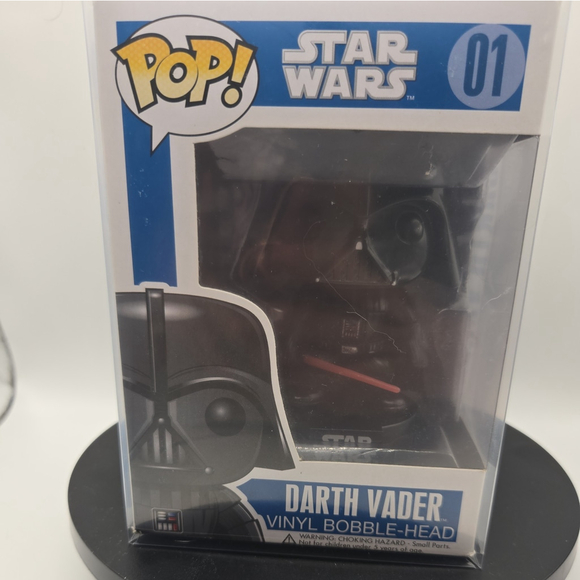Funko Pop! Vinyl: Star Wars - Darth Vader #1 LARGE FONT - Blue Box - Vaulted